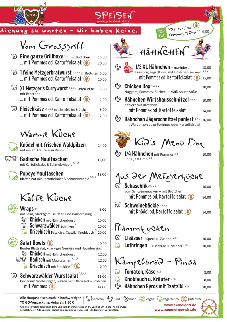 Speisen & Getränke · Hähnchenfeschd Grünwinkel 2026