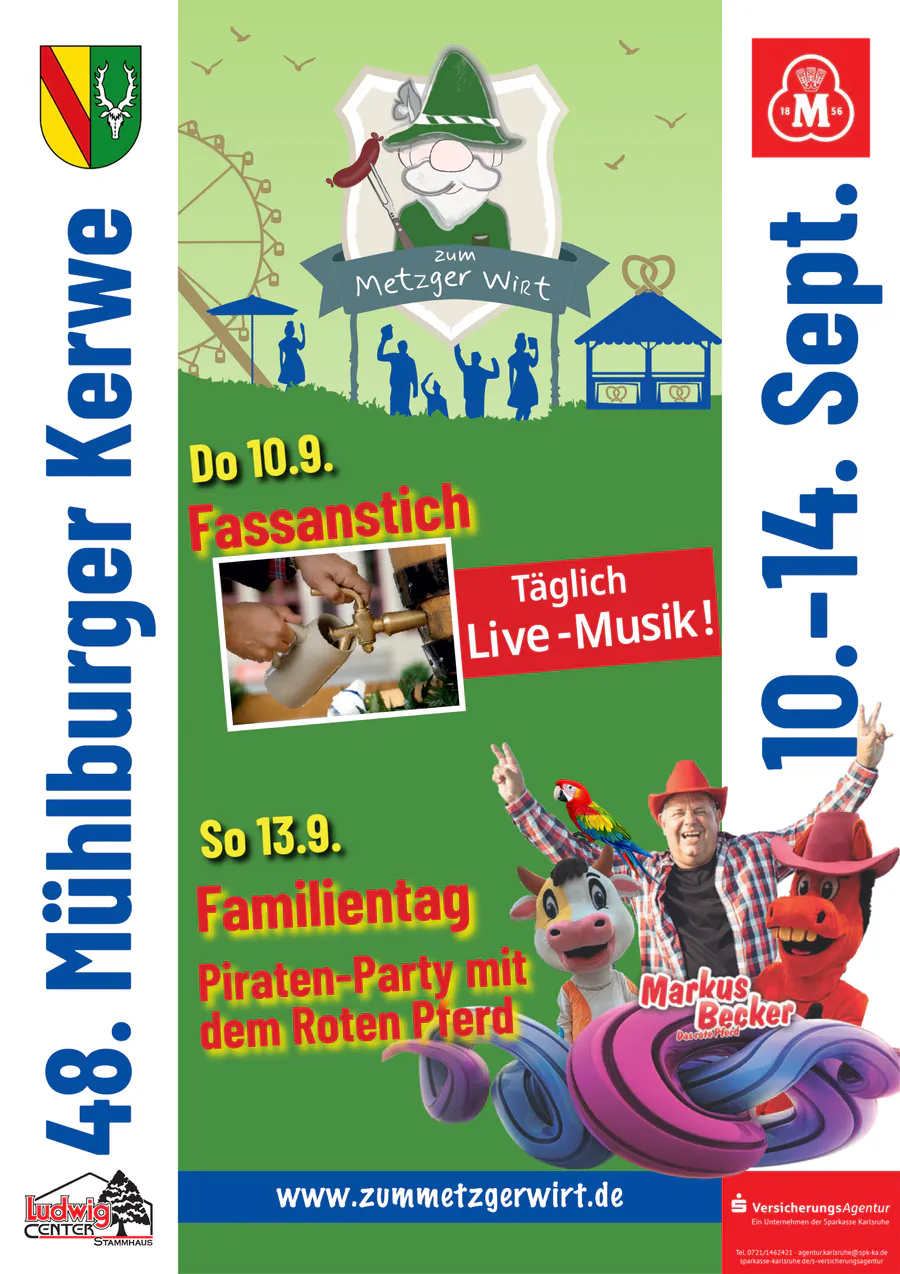 Festplakat · 48. Mühlburger Kerwe 2026