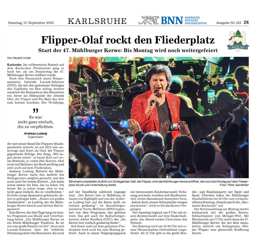 Flipper-Olaf rockt den Fliederplatz
